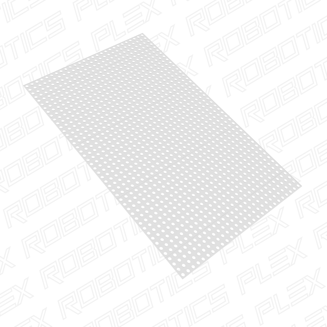 Clear Polycarbonate Grid Plate (1.5mm Thickness, 27 x 44 Hole, 216 x 352mm)