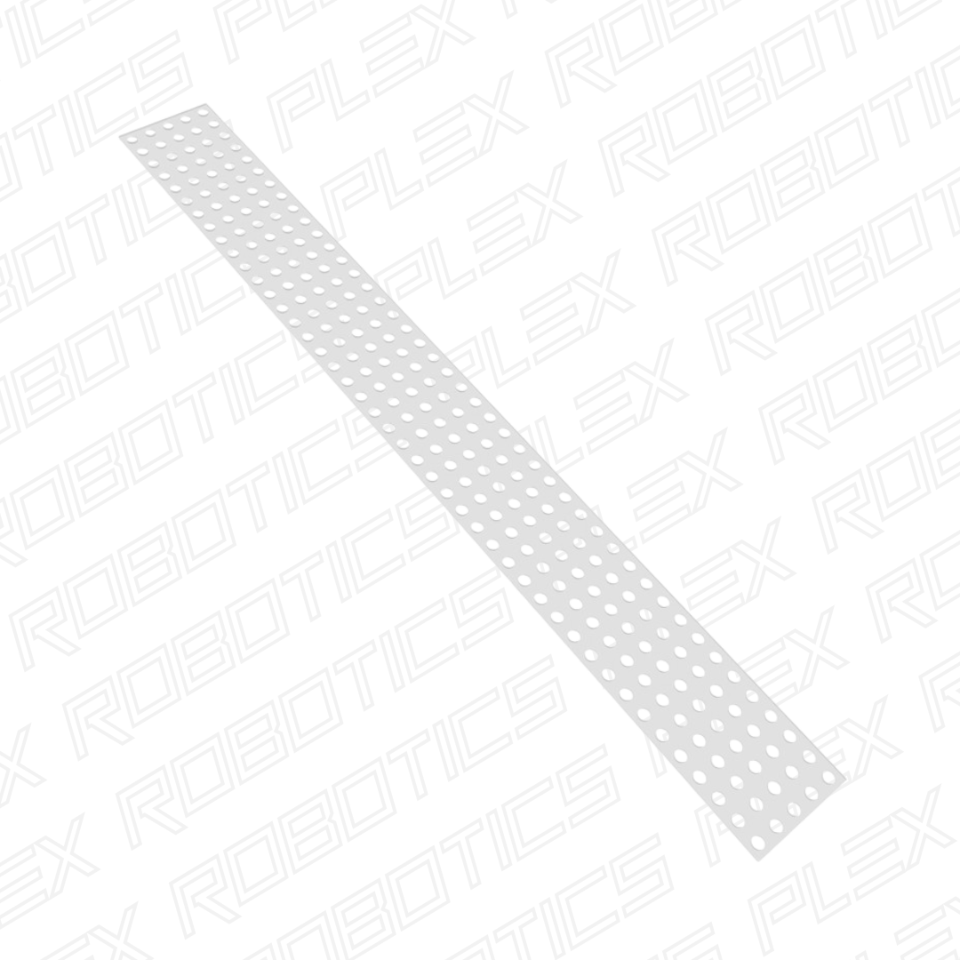 Clear Polycarbonate Grid Plate (1.5mm Thickness, 5 x 44 Hole, 40 x 352mm)