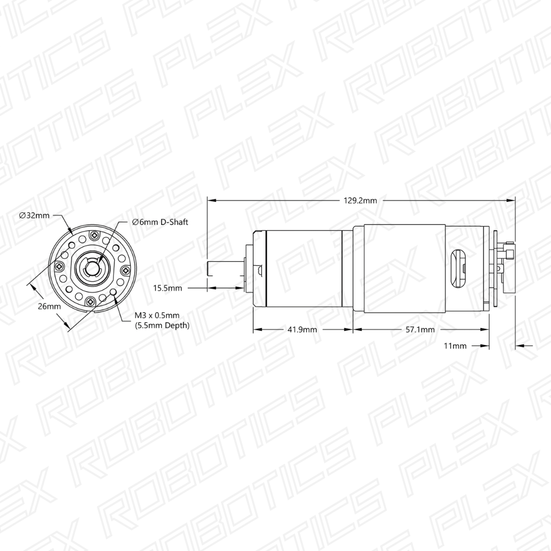 HD Premium Planetary Gear Motor w/Encoder
