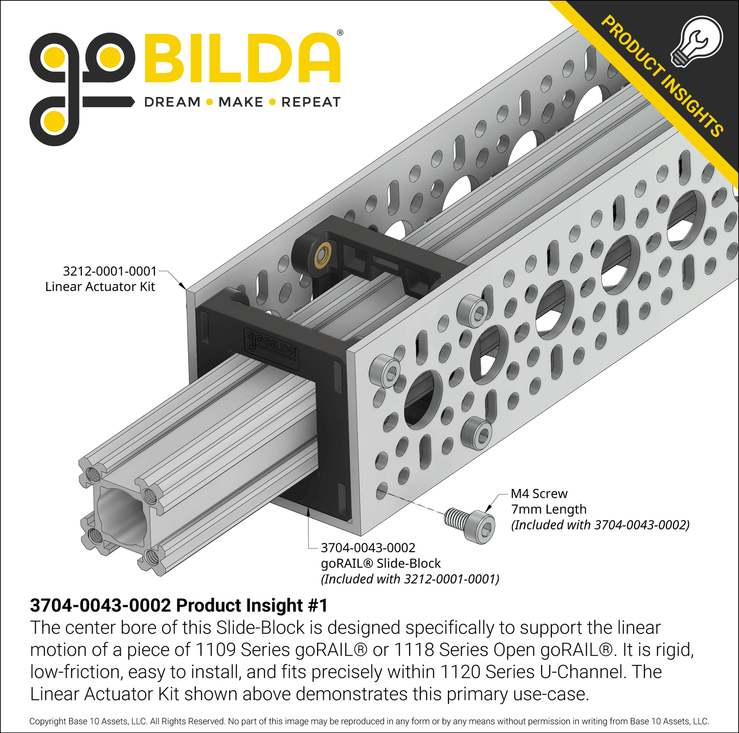 goRAIL® Slide-Block (43-2) - 2 Pack