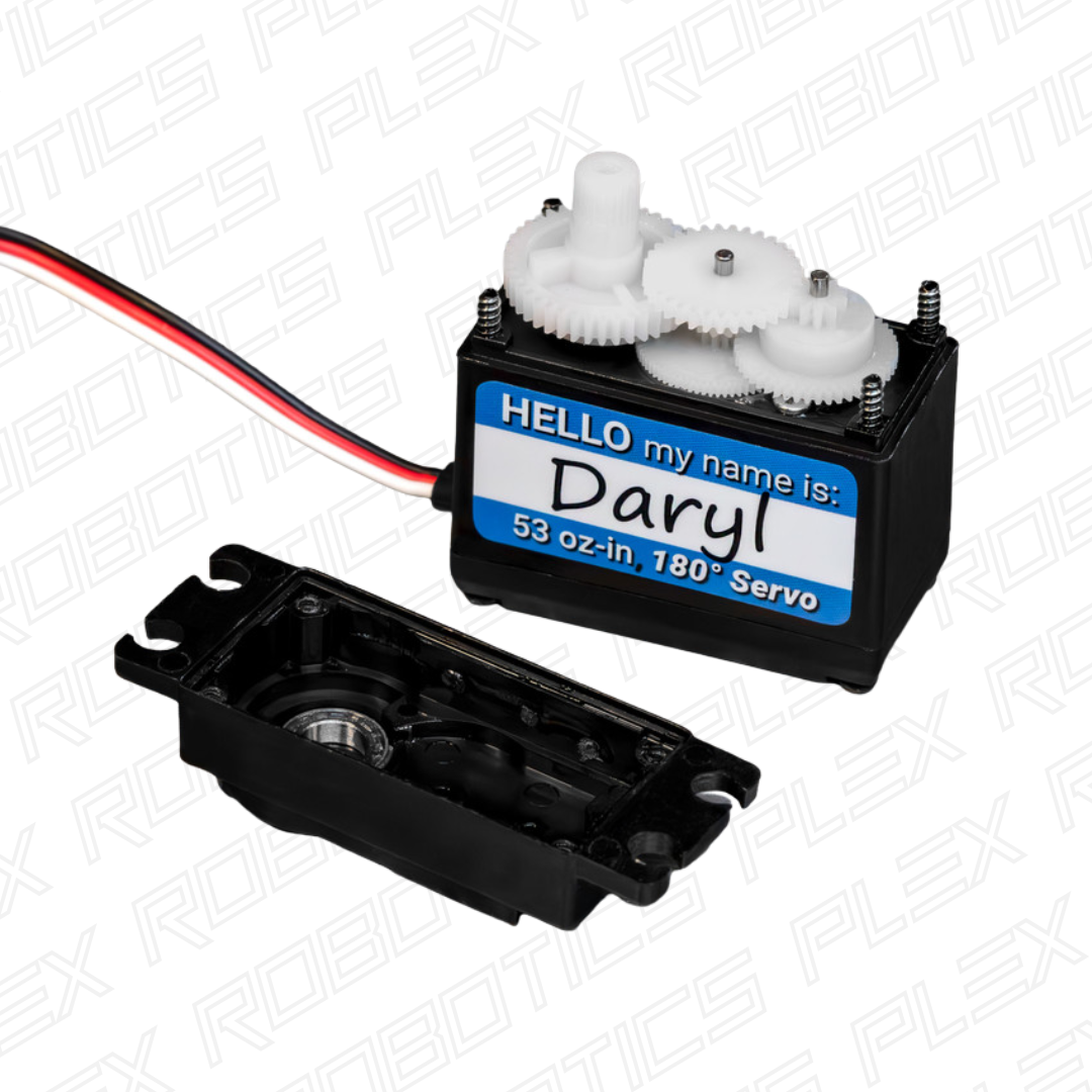 Daryl (Nylon Gears, 180° Rotation, 0.15s/60°, 53 oz-in)