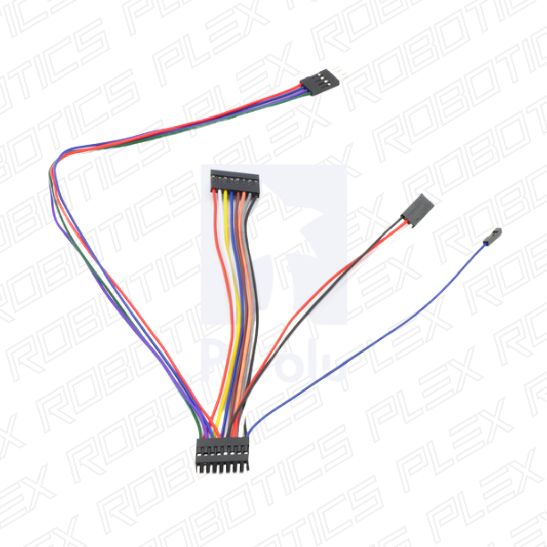 Pololu Wires with Pre-Crimped Terminals 10-Pack F-F 1" Yellow