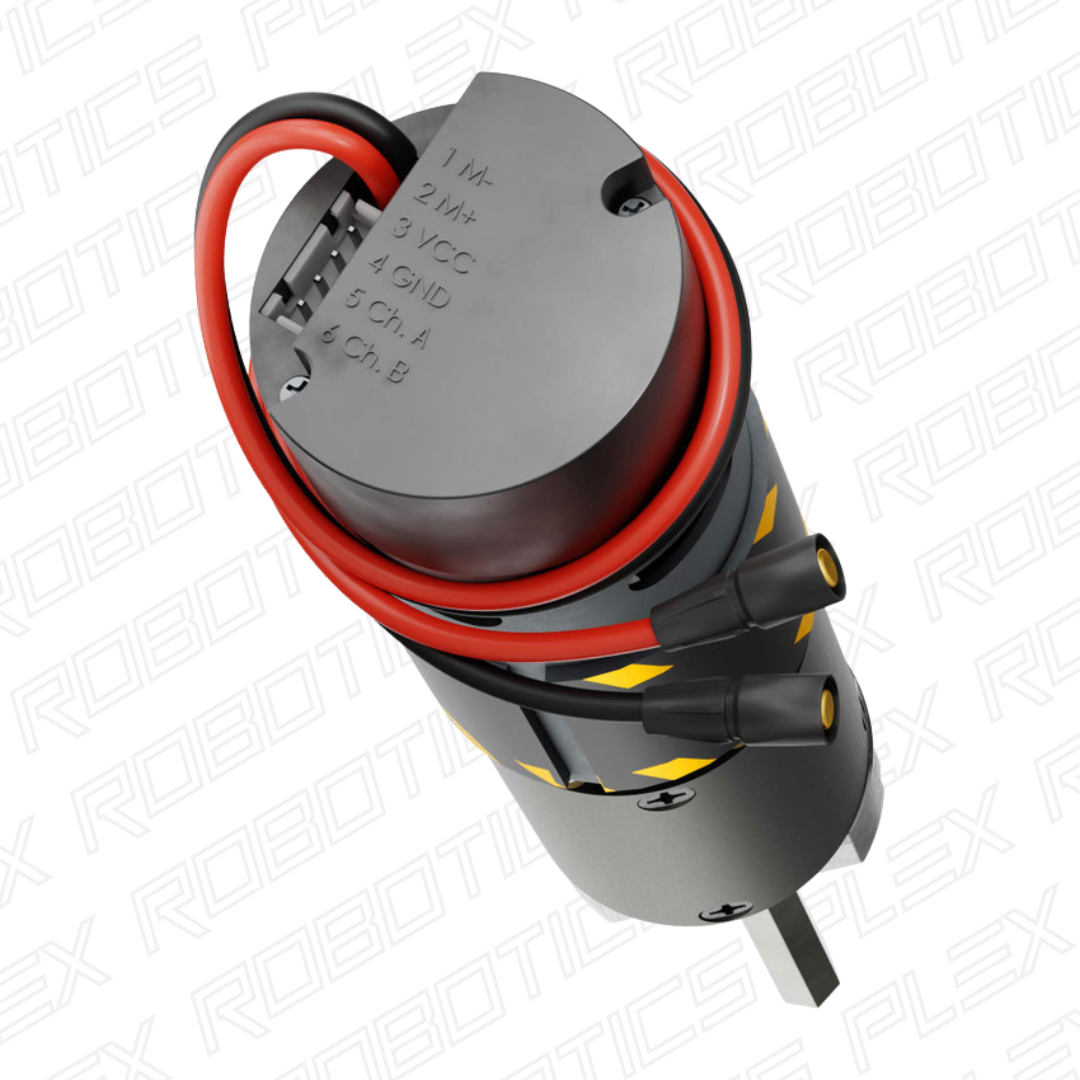 5304 Series Saturn Planetary Gear Motor (80mm Length 8mm REX™ Shaft, 3.3 - 5V Encoder)