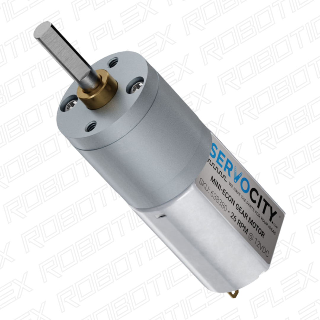 Mini Econ Gear Motor (26 RPM - 508 RPM)