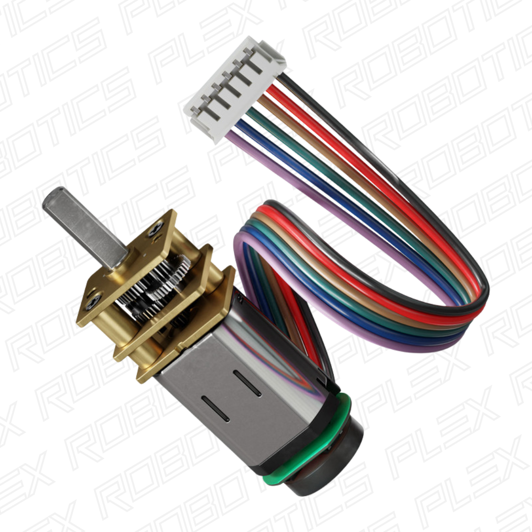 Premium N20 Gear Motor (298:1 Ratio, 90 RPM - 4900 RPM, with Encoder)