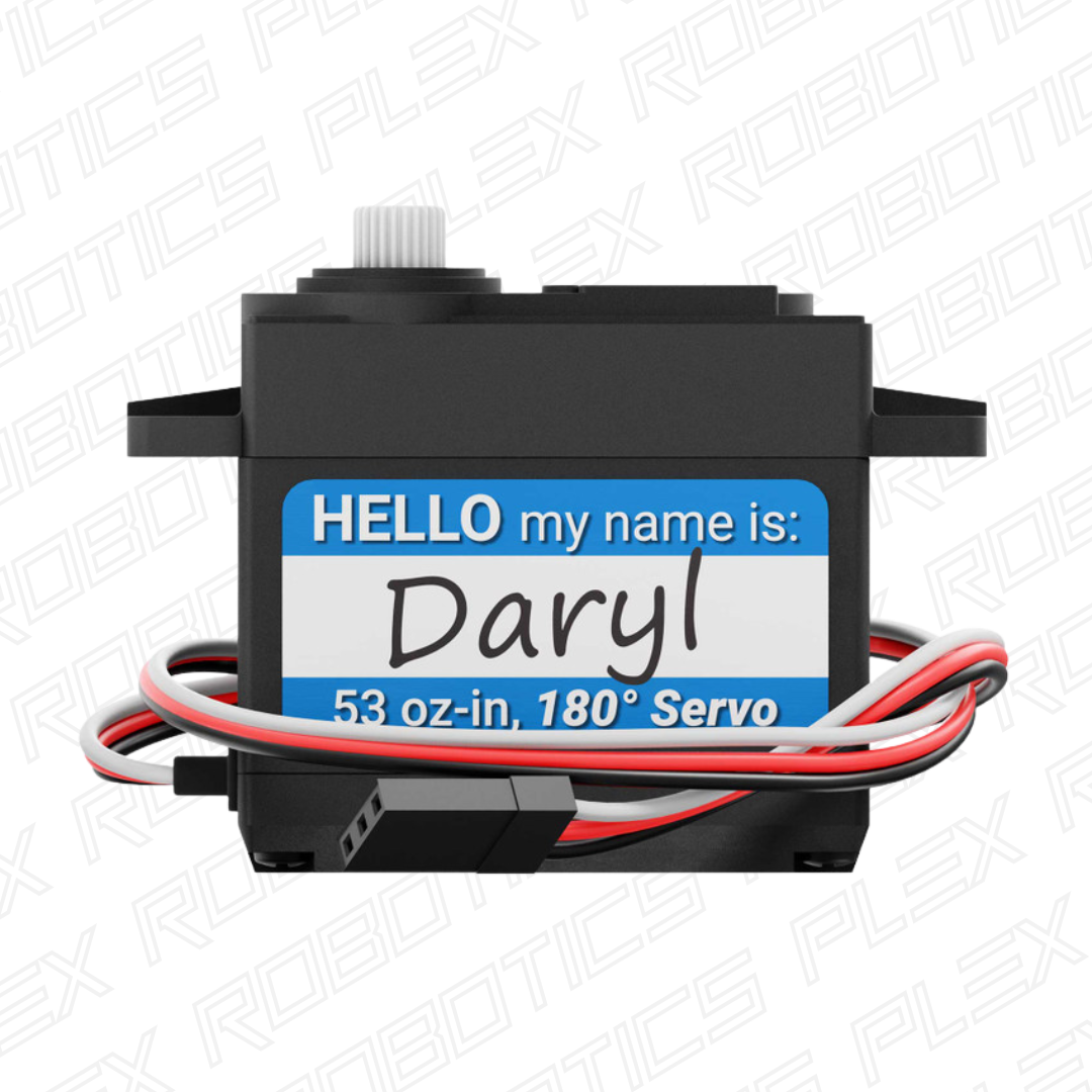 Daryl (Nylon Gears, 180° Rotation, 0.15s/60°, 53 oz-in)