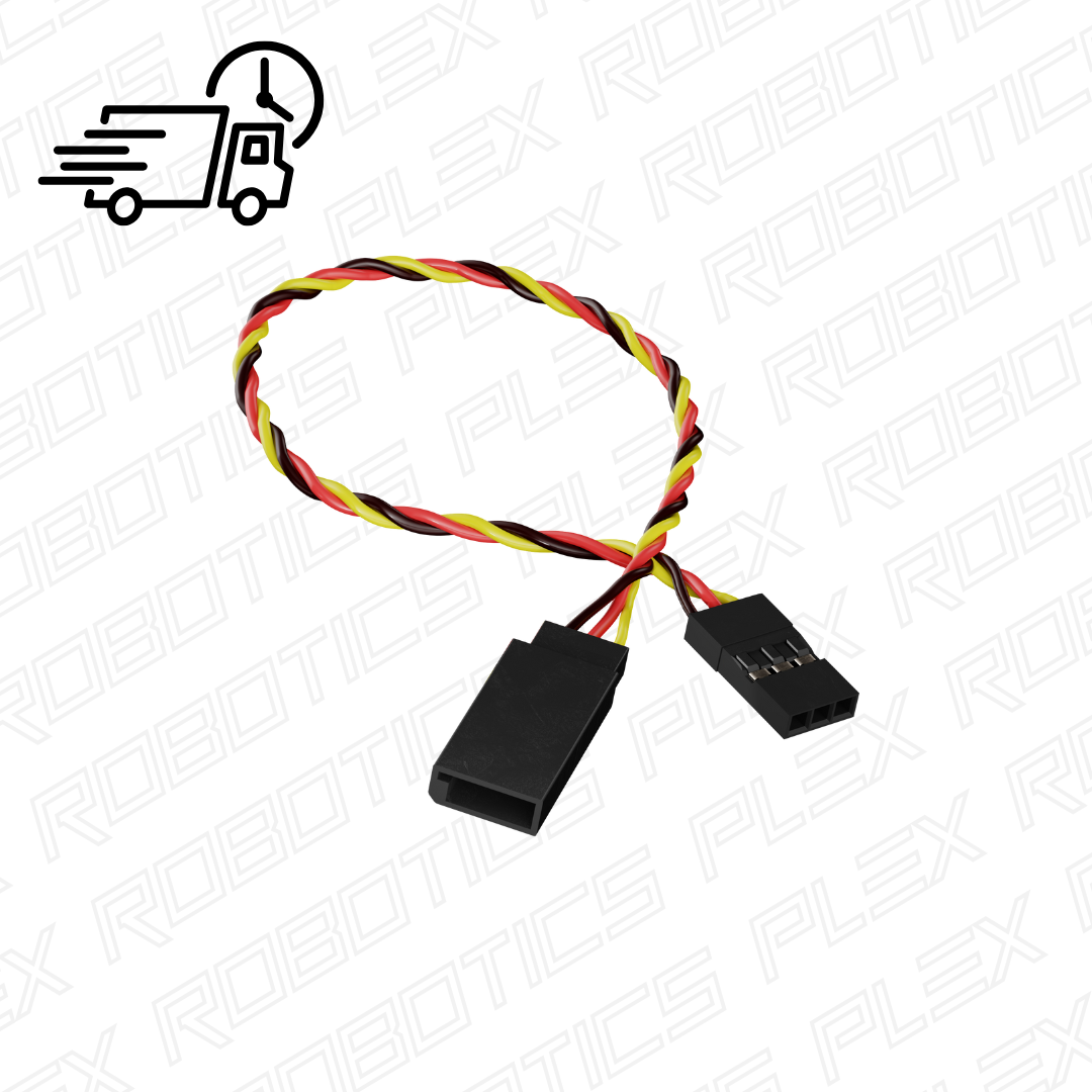 Servo Extension (Twisted Wire, Male to Female, 3-Pos TJC8) (2 Pack)