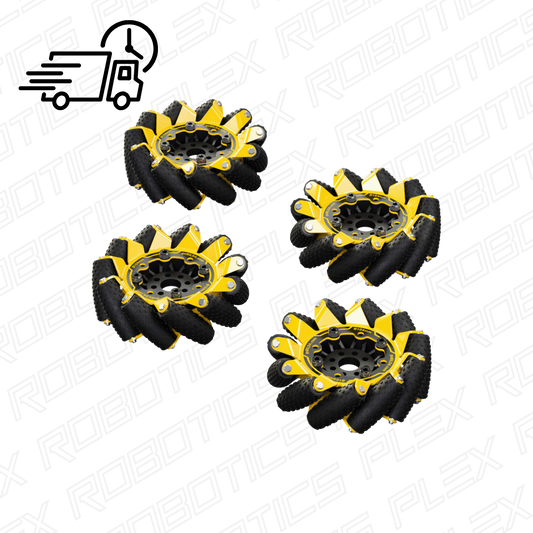 GripForce™ Mecanum Wheel Set (Ø104mm, 40A Durometer Rollers)