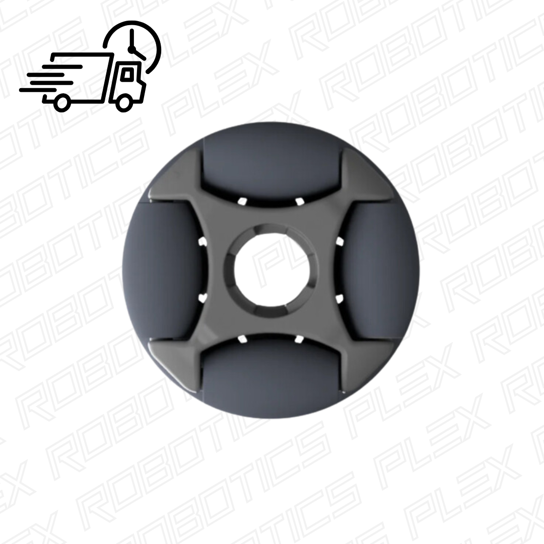 Rotacaster 35mm Omni Wheel (57A TPE Roller, 8.2mm Keyed Bore)