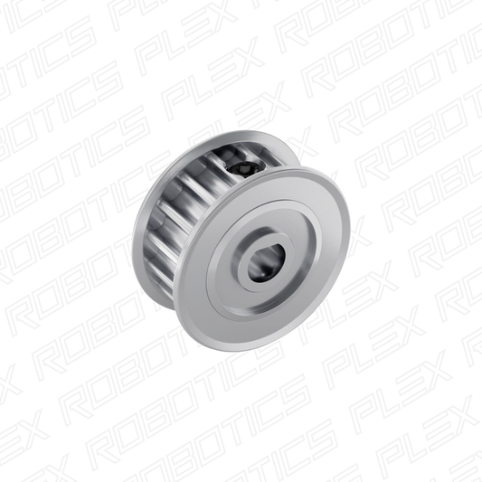 3417 Series 5mm HTD Pitch Set-Screw Pinion Timing Belt Pulley (6mm D-Bore, 16 Tooth)