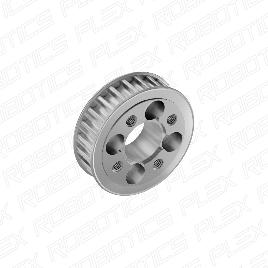 3411 Series 5mm HTD Pitch Aluminum Hub Mount Timing Belt Pulley (14mm Bore, 24 Tooth)