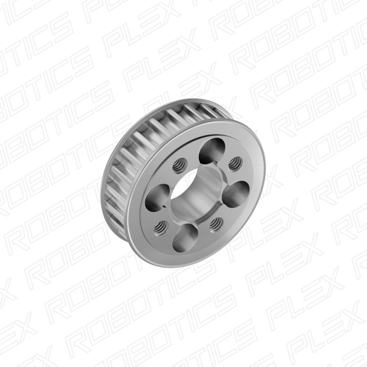 3411 Series 5mm HTD Pitch Aluminum Hub Mount Timing Belt Pulley (14mm Bore, 24 Tooth)