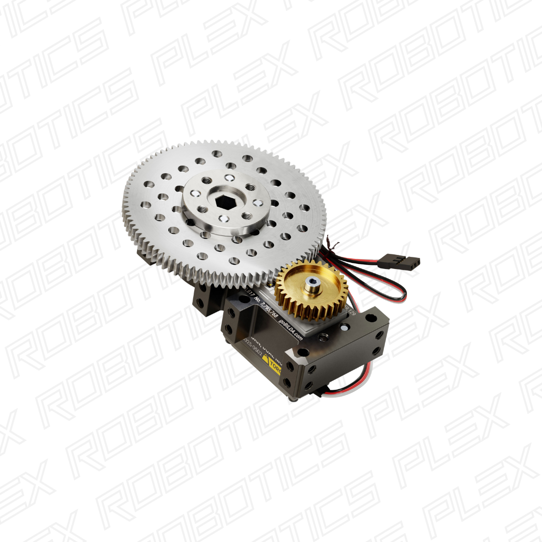 Stingray-3 Servo Gearbox (0.51 sec/60°, 20RPM, 1050 oz-in Torque, 600° Rotation)