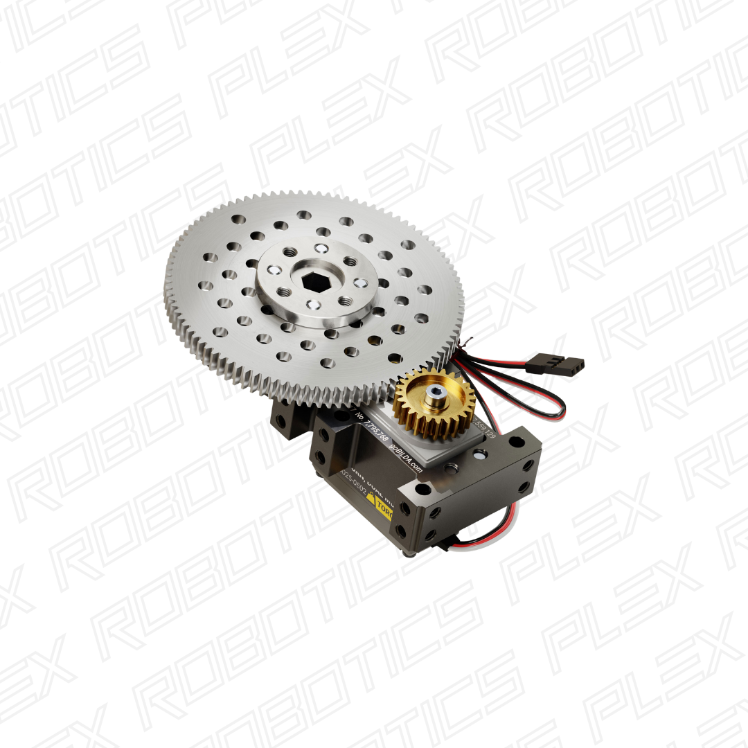 Stingray-4 Servo Gearbox (0.68 sec/60°, 15 RPM, 1400 oz-in Torque, 450° Rotation)