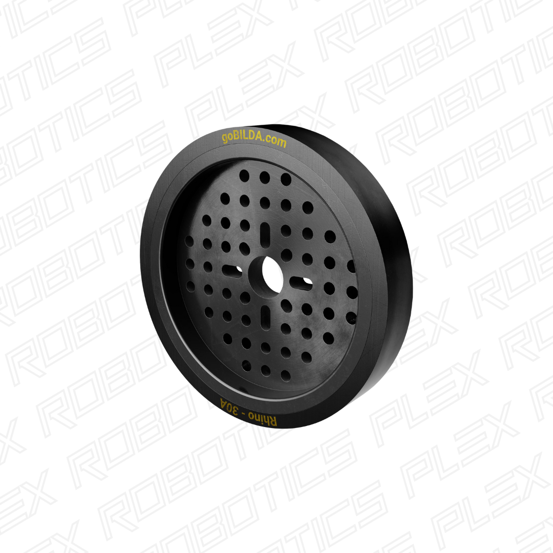 3619 Series Thin Rhino Wheel (14mm Bore, 96mm Diameter, 30A Durometer)