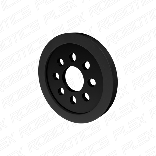 3607 Series Disc Wheel (14mm Bore, 48mm Diameter, Black) - 2 Pack