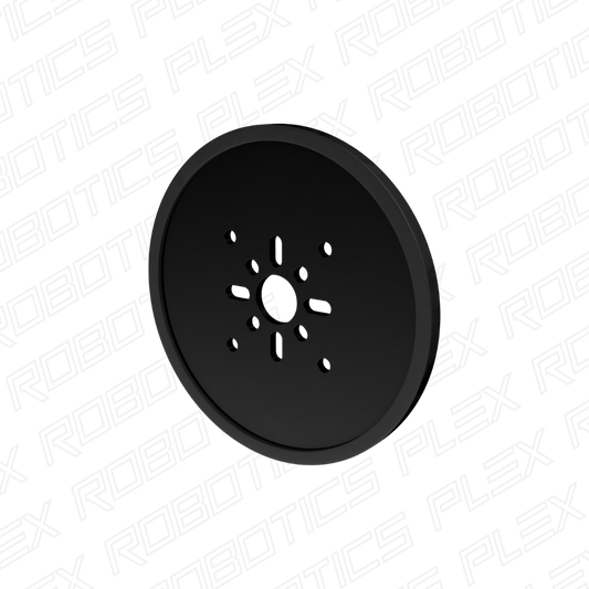 3607 Series Disc Wheel (14mm Bore, 96mm Diameter, Black) - 2 Pack