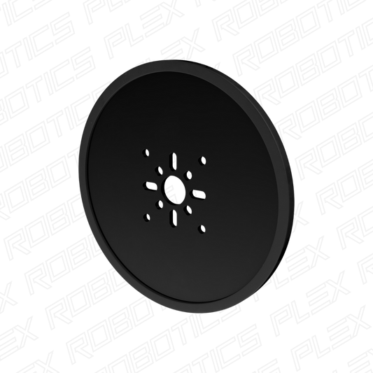 3607 Series Disc Wheel (14mm Bore, 120mm Diameter, Black) - 2 Pack