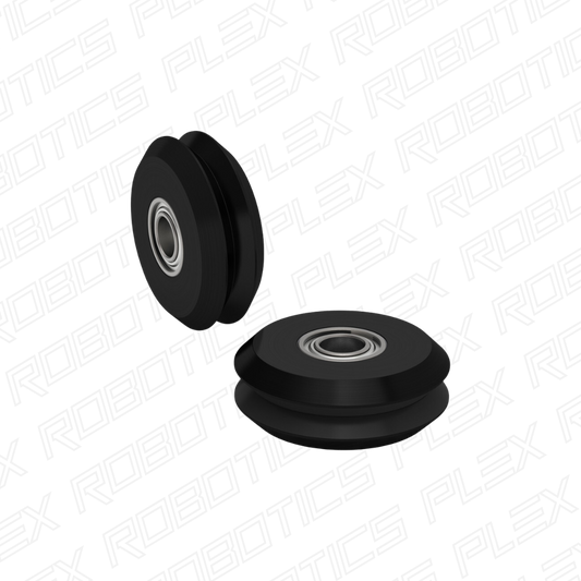 3600 Series W-Wheel (6mm Bore, 29mm OD, 10mm Width) - 2 Pack