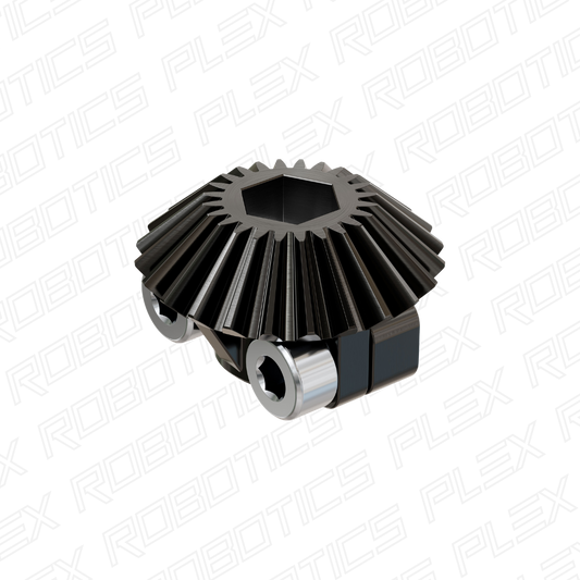 Clamping Steel Miter Gear (8mm REX™ Bore, 24 Tooth, MOD 1)