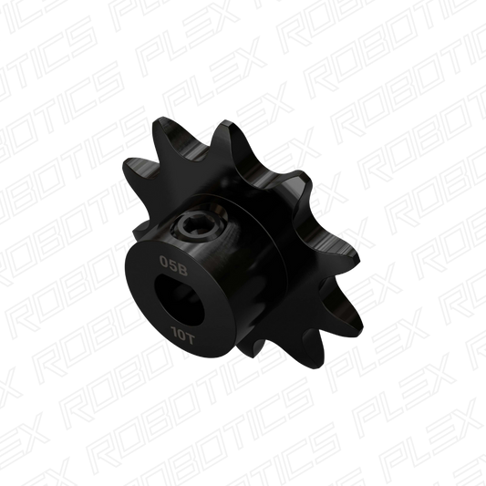 3307 Series 8mm Pitch Steel Set-Screw Sprocket (6mm D-Bore, 10 Tooth)
