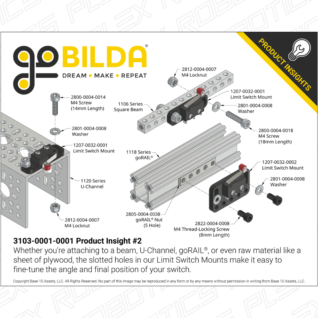 Micro Limit Switch - 2 Pack