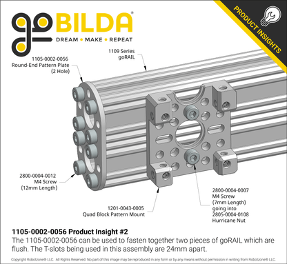 1105 Series Round-End Pattern Plate