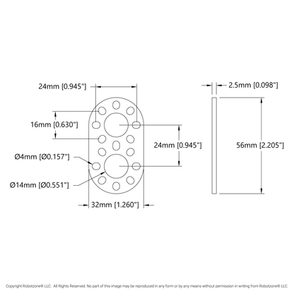 1105 Series Round-End Pattern Plate