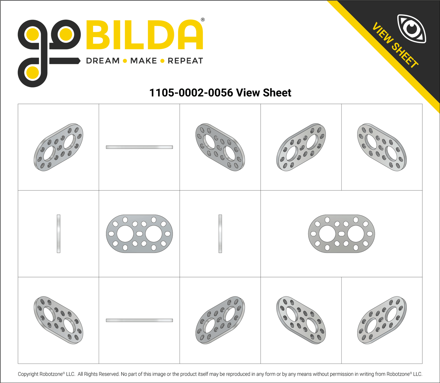 1105 Series Round-End Pattern Plate