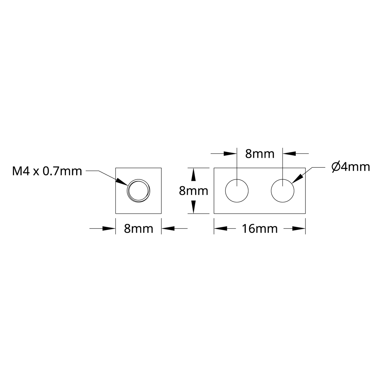 1106 Series Square Beam