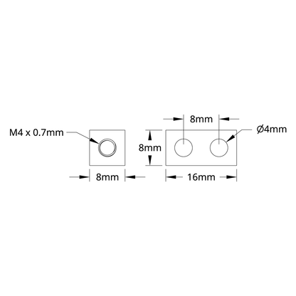 1106 Series Square Beam