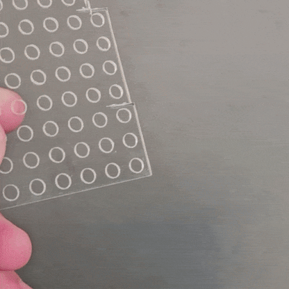 Clear Polycarbonate Grid Plate (1.5mm Thickness, 11 x 44 Hole, 88 x 352mm)