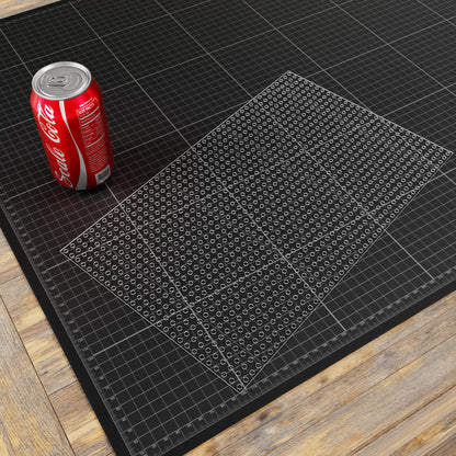 Clear Polycarbonate Grid Plate (1.5mm Thickness, 27 x 44 Hole, 216 x 352mm)