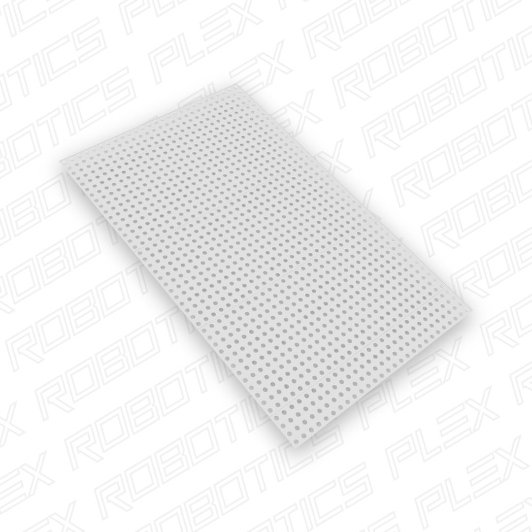 Clear Polycarbonate Grid Plate (1.5mm Thickness, 27 x 44 Hole, 216 x 352mm)