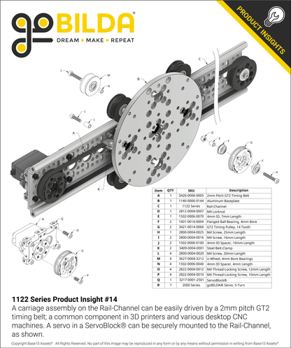 1122 Series Rail-Channel
