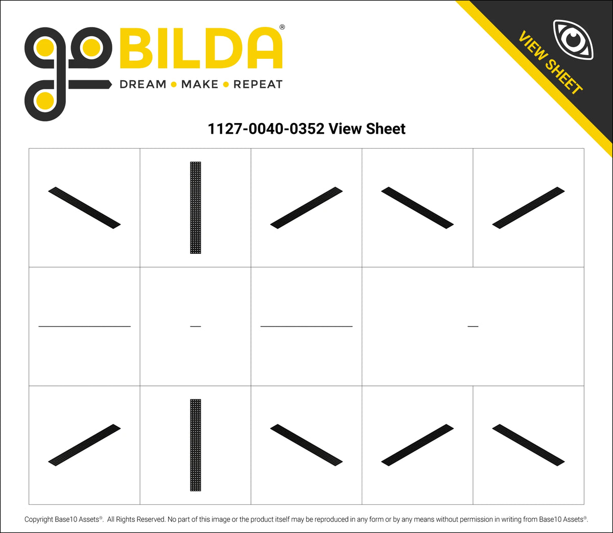 Transparent Black Polycarbonate Grid Plate (1.5mm Thickness, 5 x 44 Hole, 40 x 352mm)