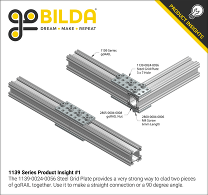 1139 Series Steel Grid Plates - 2 Pack