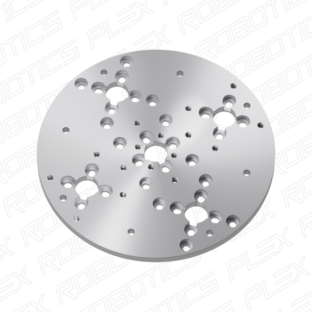 1140 Series Aluminum Baseplate (6mm Thickness, 144mm Diameter)