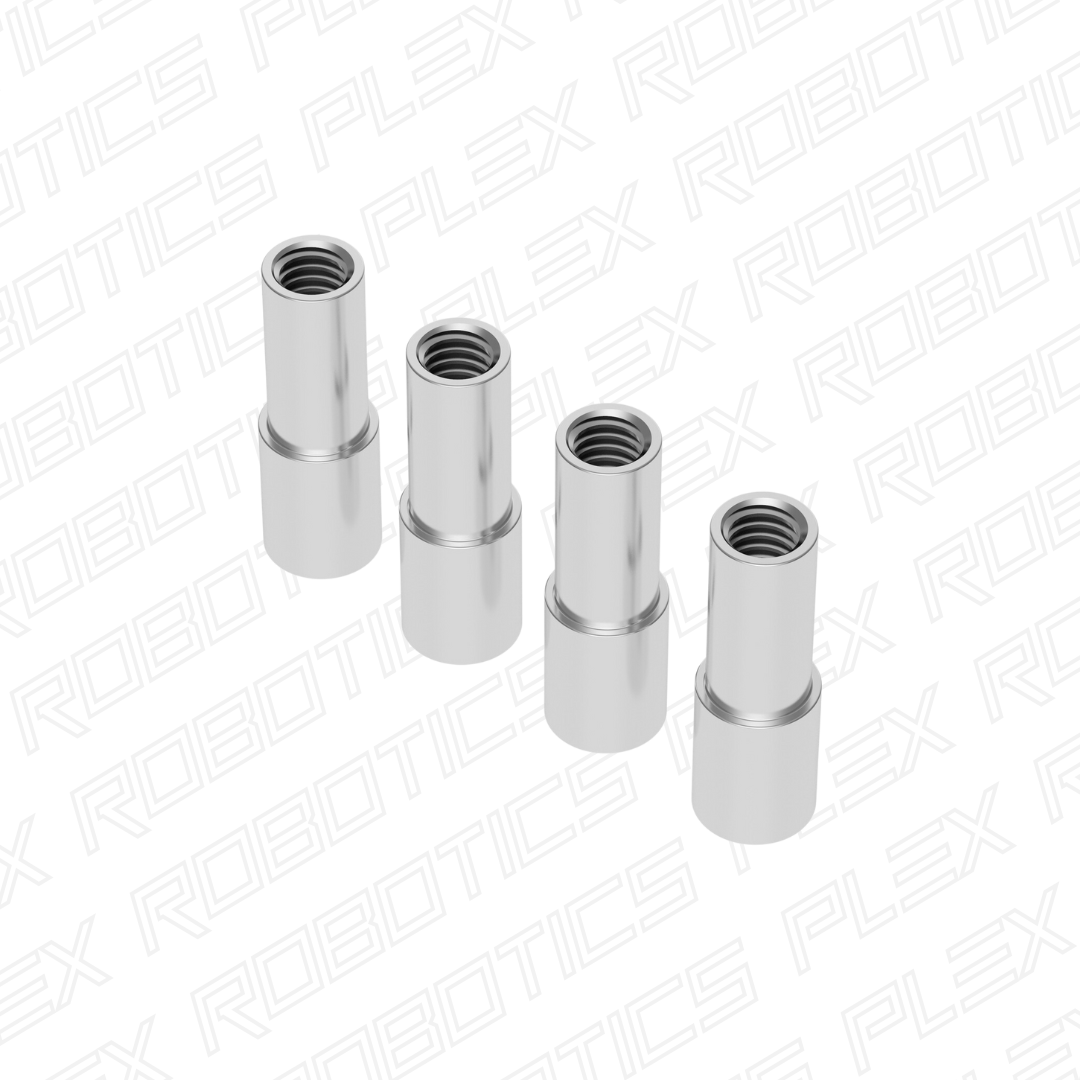 1503 Series M4 x 0.7mm Shoulder Standoff (5-6mm OD, 10-8mm Length) - 4 Pack