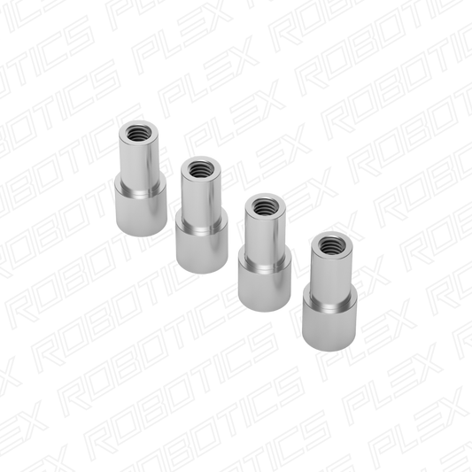 1503 Series M4 x 0.7mm Shoulder Standoff (6-8mm OD, 10-8mm Length) - 4 Pack