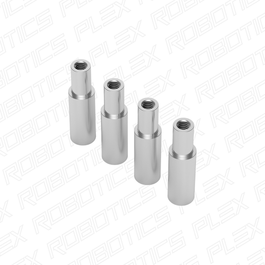 1503 Series M4 x 0.7mm Shoulder Standoff (6-8mm OD, 10-19mm Length) - 4 Pack