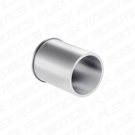 4102 Series Aluminum Flanged Tube (28mm ID x 32mm OD, 39mm Length)