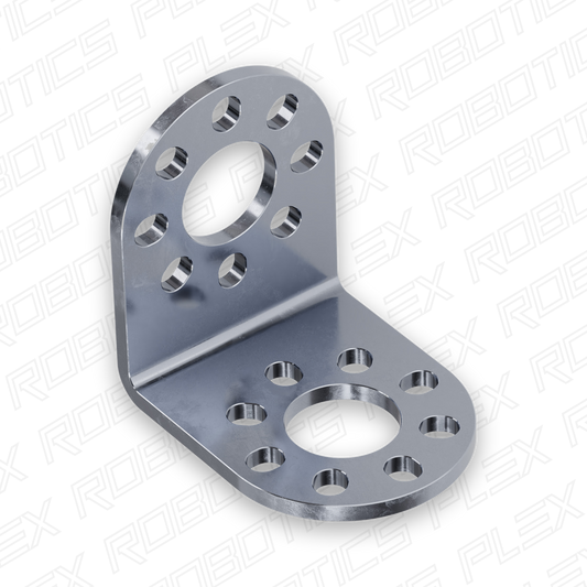 Round-End Steel L-Bracket - 2 Pack