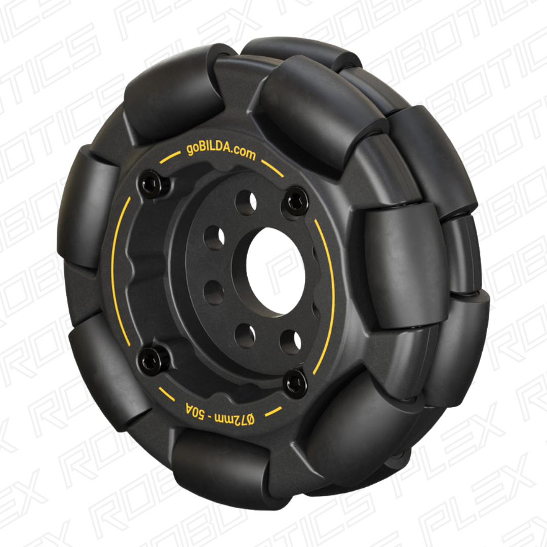 72mm Omni Wheel (14mm Bore, 50A Durometer)