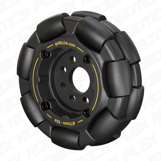 72mm Omni Wheel (14mm Bore, 50A Durometer)