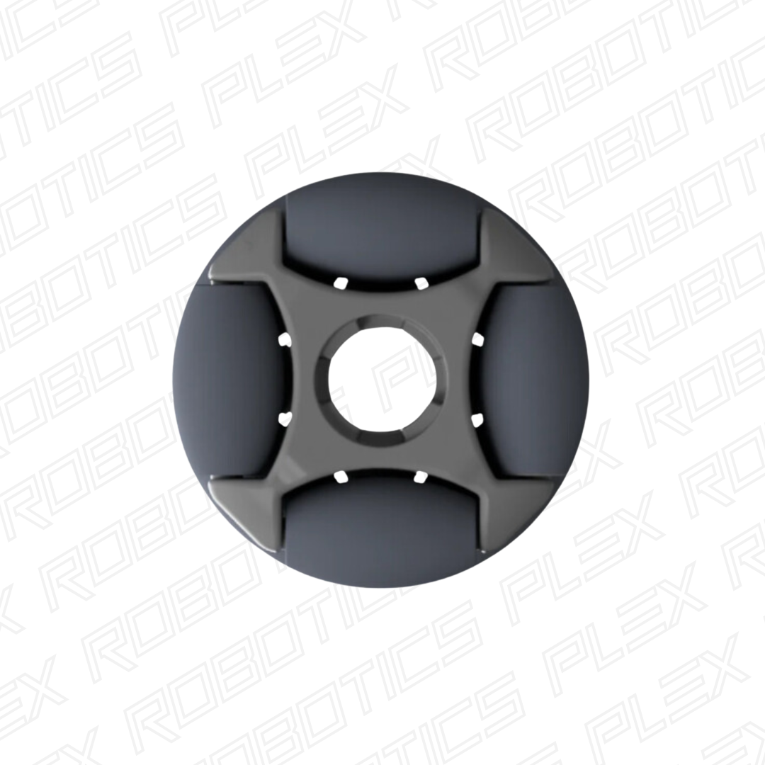 Rotacaster 35mm Omni Wheel (57A TPE Roller, 8.2mm Keyed Bore)