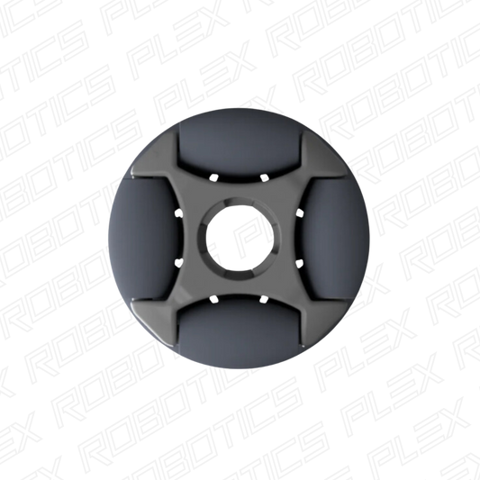 Rotacaster 35mm Omni Wheel (57A TPE Roller, 8.2mm Keyed Bore)