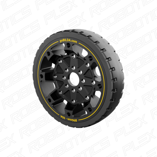 Hogback Traction Wheel (96mm Diameter, 50A Durometer)