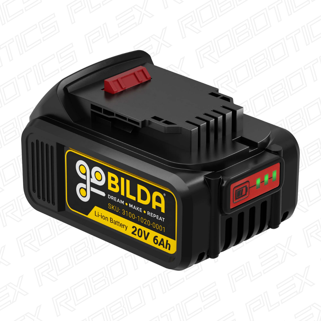 20V, 6Ah Li-ion Battery with LED Capacity Meter