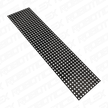 Transparent Black Polycarbonate Grid Plate (1.5mm Thickness, 11 x 44 Hole, 88 x 352mm)